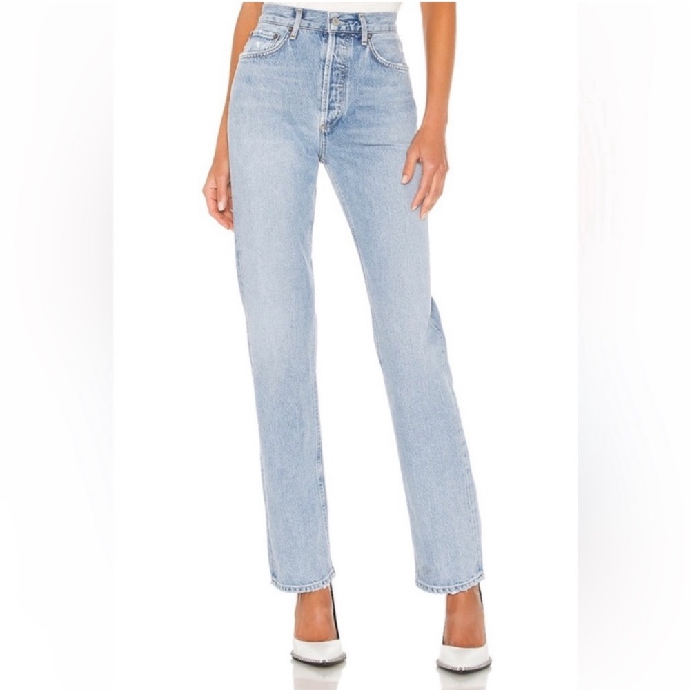 Agolde Lana Straight in Riptide